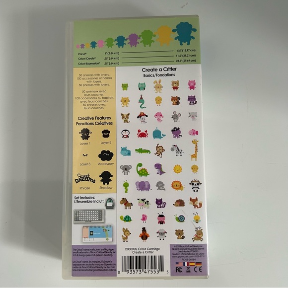 Cricut CREATE A CRITTER shapes - Picture 5 of 16